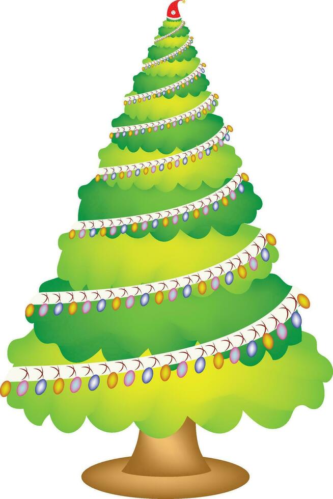 illustrazione di Natale albero vettore design