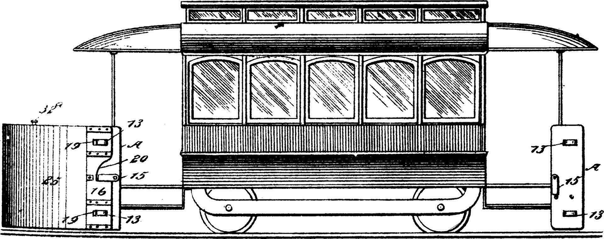 automobile parafango, Vintage ▾ illustrazione. vettore