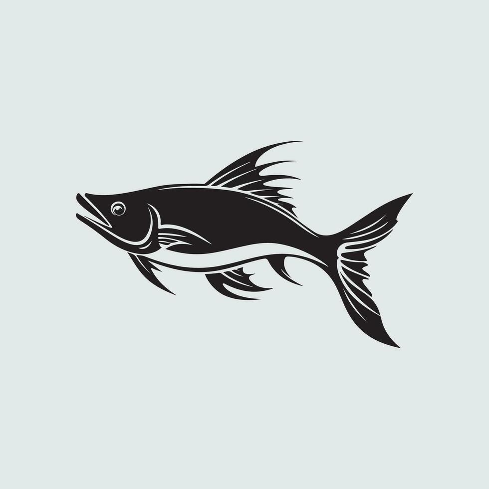 pesce vettore arte, icone, e illustrazione