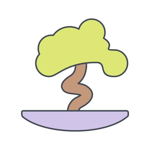 Icona di vettore dei bonsai