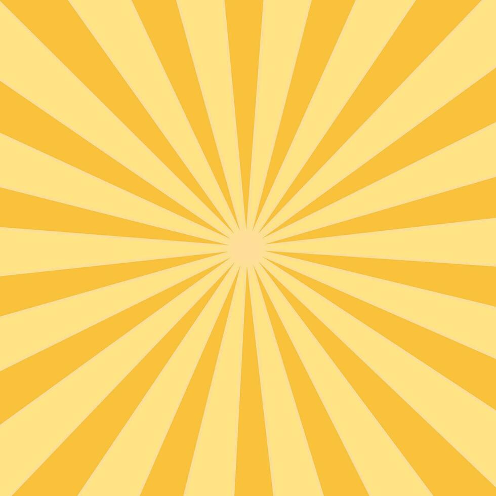 giallo sunburst raggi sfondo. raggio di sole scoppiare. vettore illustrazione