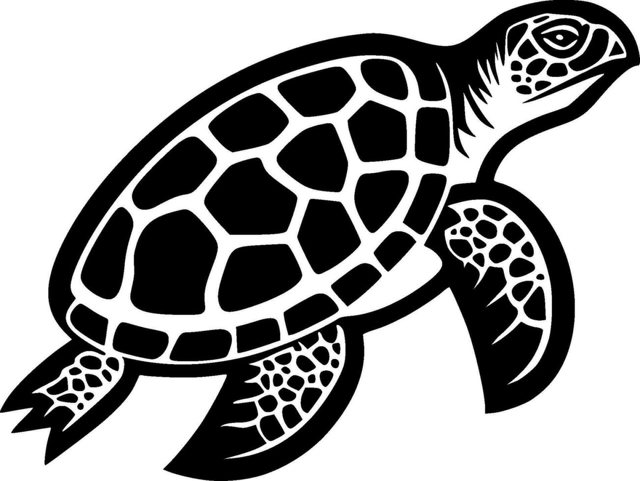 tartaruga - minimalista e piatto logo - vettore illustrazione