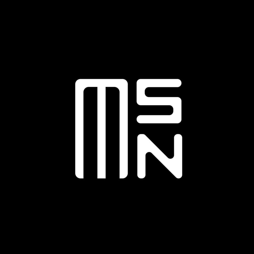 msn lettera logo vettore disegno, msn semplice e moderno logo. msn lussuoso alfabeto design
