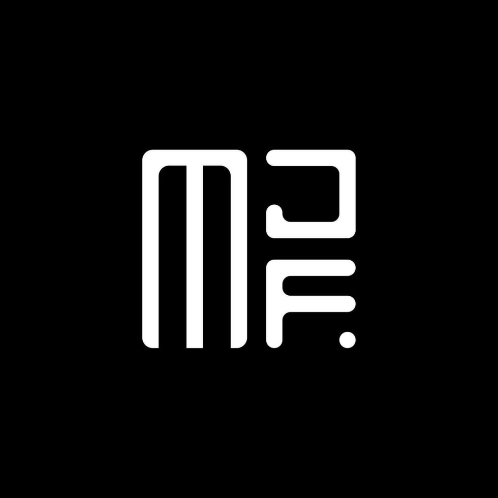 mjf lettera logo vettore disegno, mjf semplice e moderno logo. mjf lussuoso alfabeto design