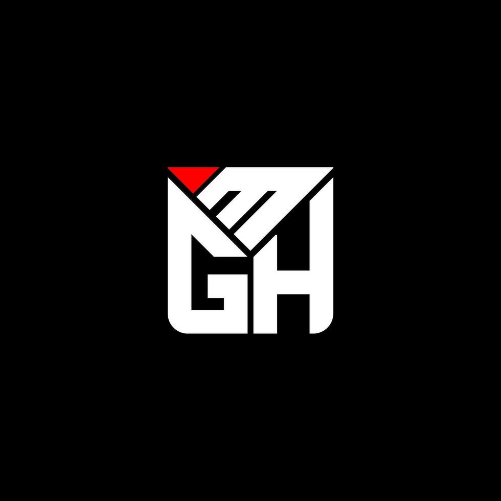 mgh lettera logo vettore disegno, mgh semplice e moderno logo. mgh lussuoso alfabeto design
