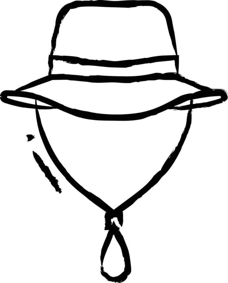 sole cappello mano disegnato vettore illustrazione