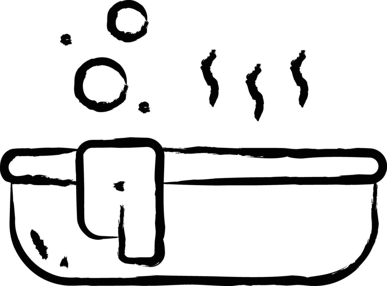 vasca da bagno mano disegnato vettore illustrazione