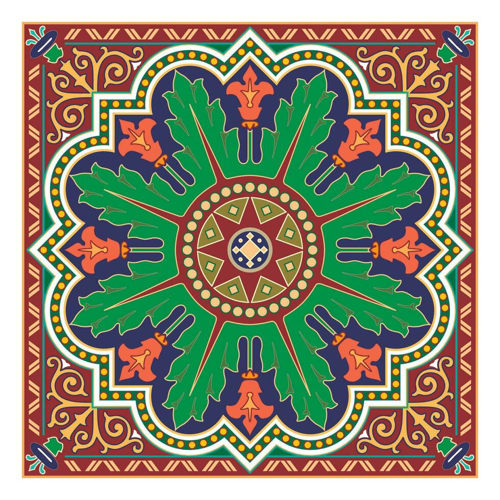 decorativo arabesco e ornamentale mandala simboli impostato isolato vettore