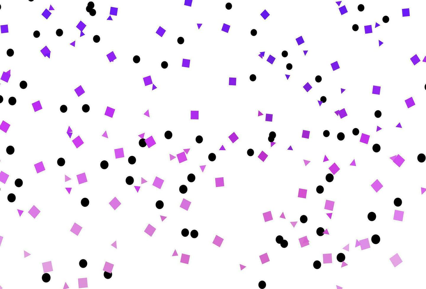 modello vettoriale rosa chiaro, blu con cristalli, cerchi, quadrati.