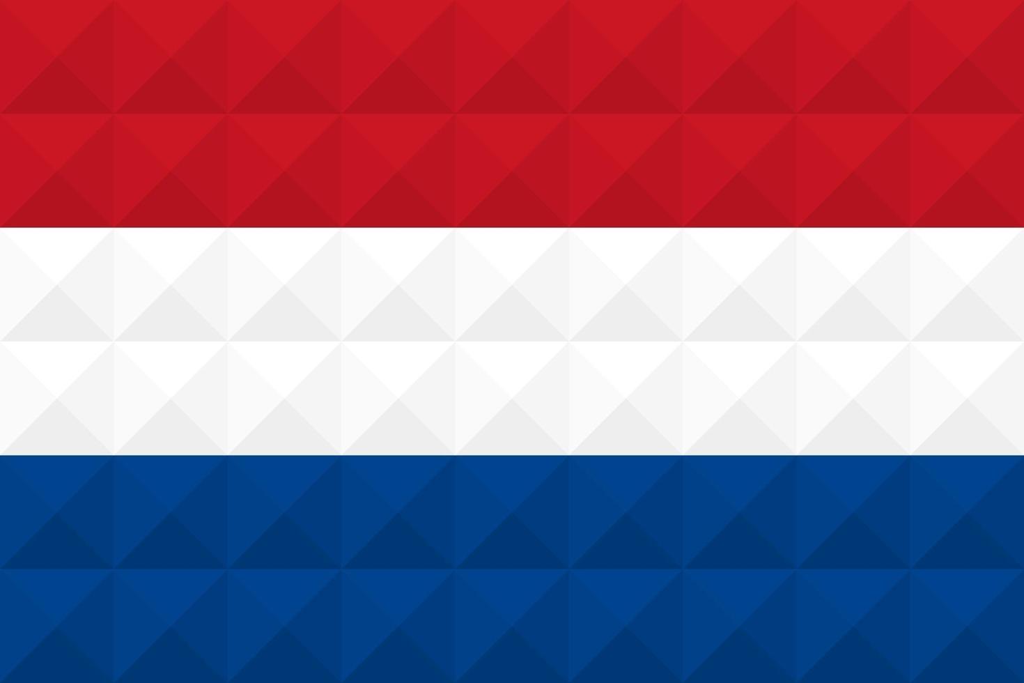bandiera artistica dei Paesi Bassi con design d'arte concettuale onda geometrica vettore