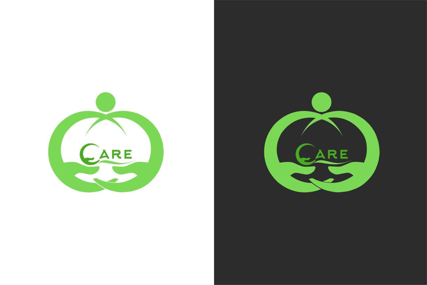 cura logo elementi di design vettoriale, vettore