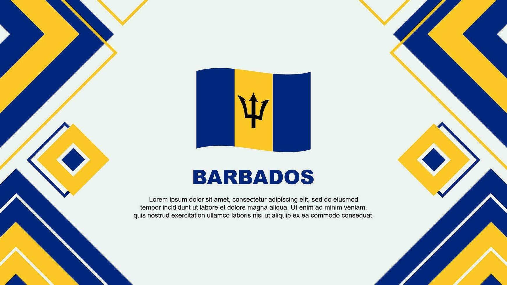 barbados bandiera astratto sfondo design modello. barbados indipendenza giorno bandiera sfondo vettore illustrazione. barbados sfondo