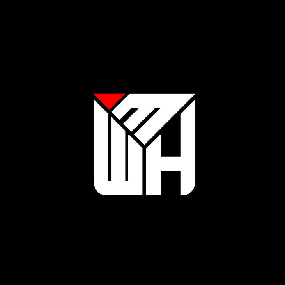 mwh lettera logo vettore disegno, mwh semplice e moderno logo. mwh lussuoso alfabeto design