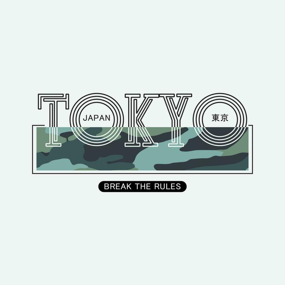 tokyo grafica t-shirt e design di abbigliamento vettore