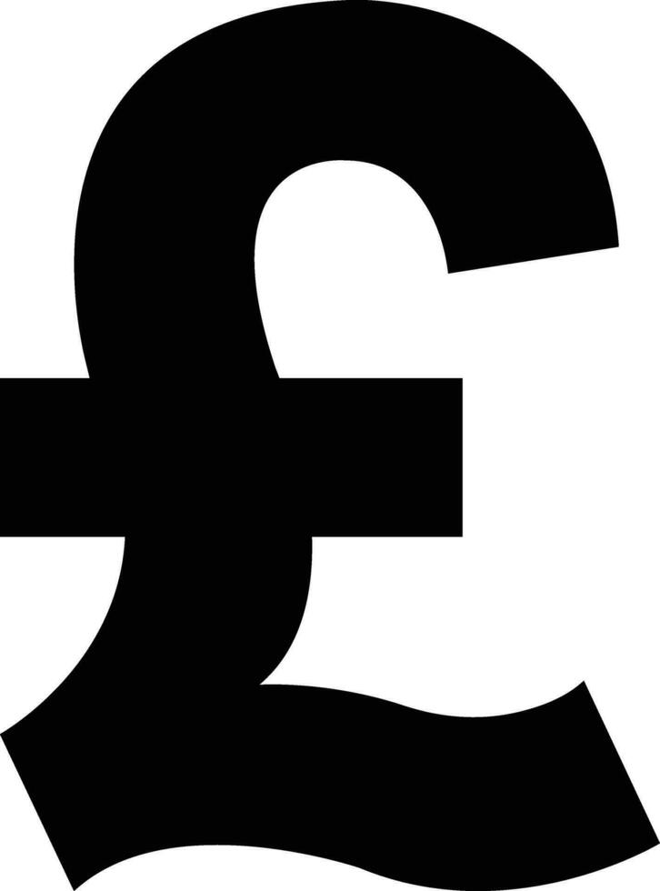 libbra moneta cartello simbolo. libbra UK Inghilterra i soldi piatto icona vettore. moneta scambio concetto. vettore