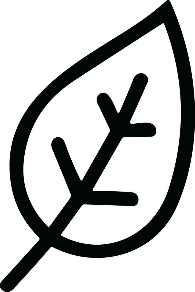 foglia semplice linea icone impostare. partire di albero e impianti, le foglie icona design per naturale, eco, bio, e vegano etichette. vettore