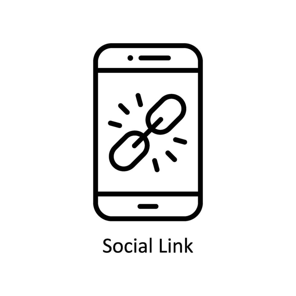 sociale collegamento vettore schema icona design illustrazione. attività commerciale e gestione simbolo su bianca sfondo eps 10 file