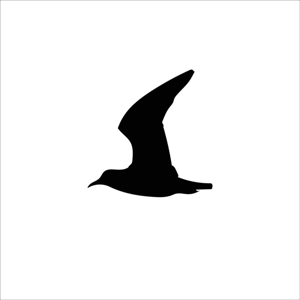 uccello silhouette azione vettore illustrazione