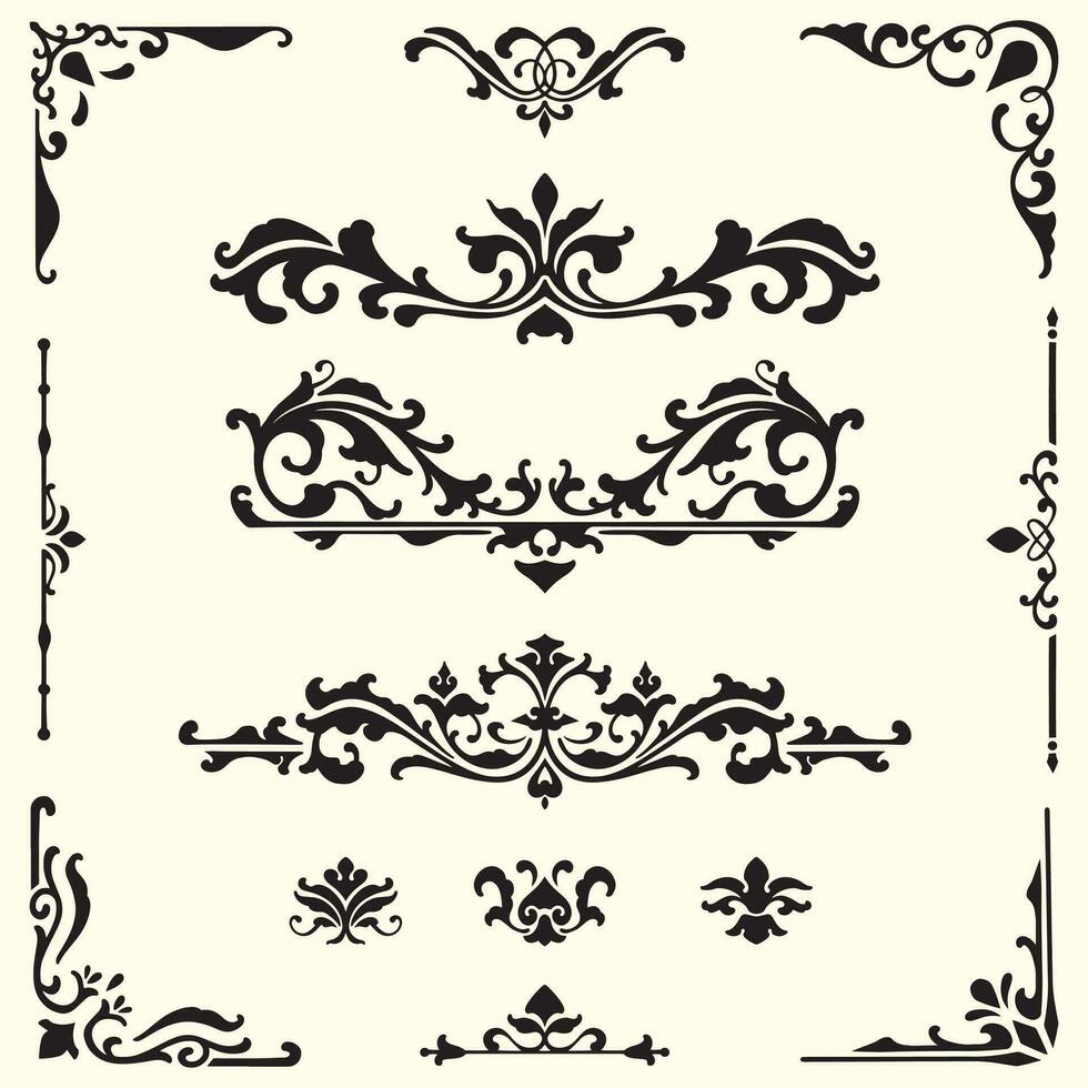 vettore ornamento telaio confine design