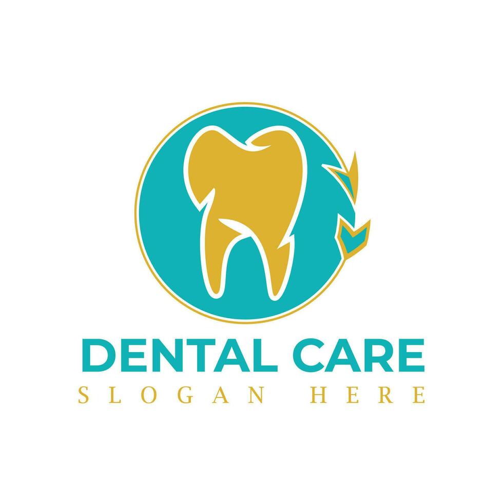 dentale clinica logo, dentista logo, dente astratto logo design vettore modello
