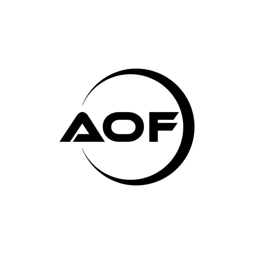 aof lettera logo disegno, ispirazione per un' unico identità. moderno eleganza e creativo design. filigrana il tuo successo con il Impressionante Questo logo. vettore