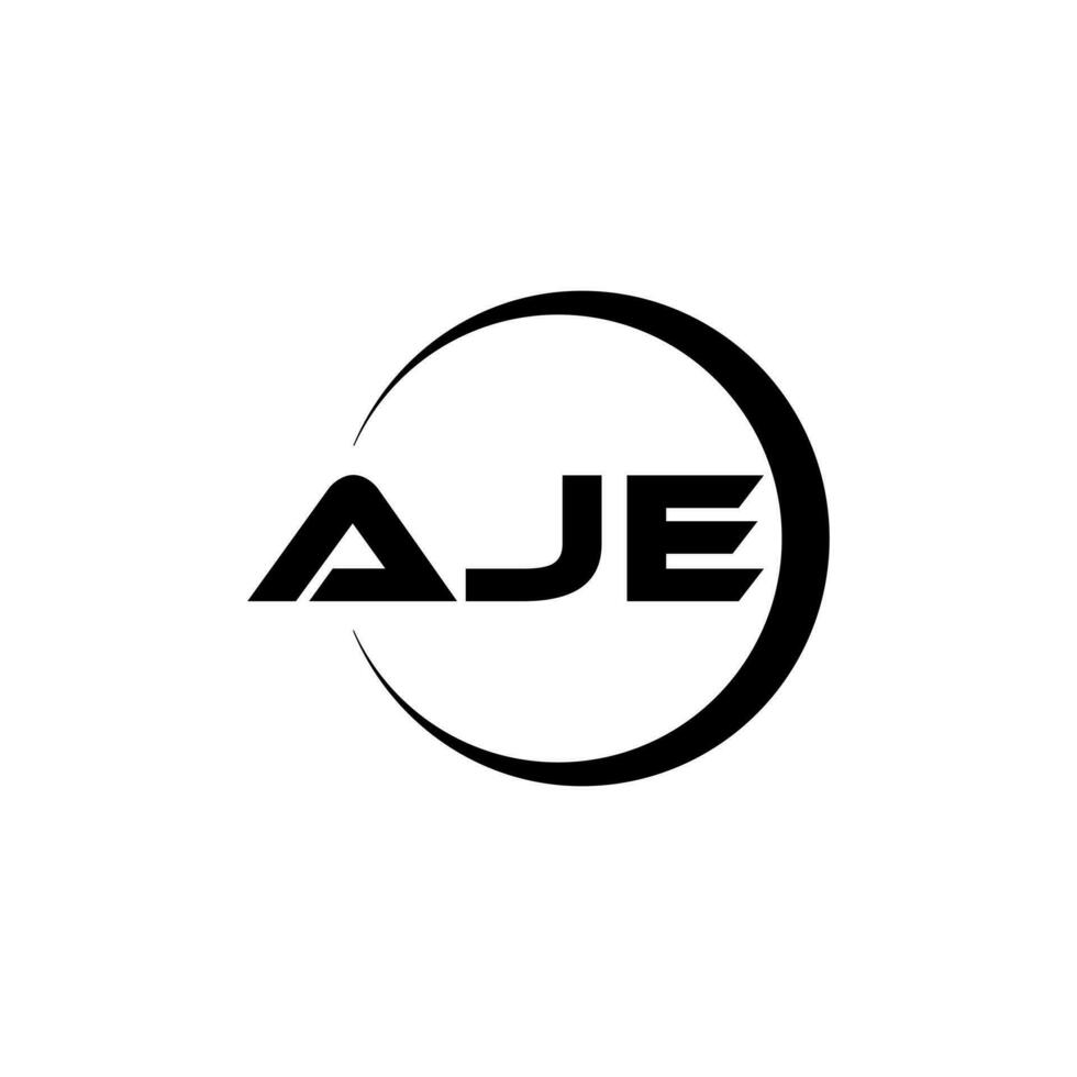 aje lettera logo disegno, ispirazione per un' unico identità. moderno eleganza e creativo design. filigrana il tuo successo con il Impressionante Questo logo. vettore