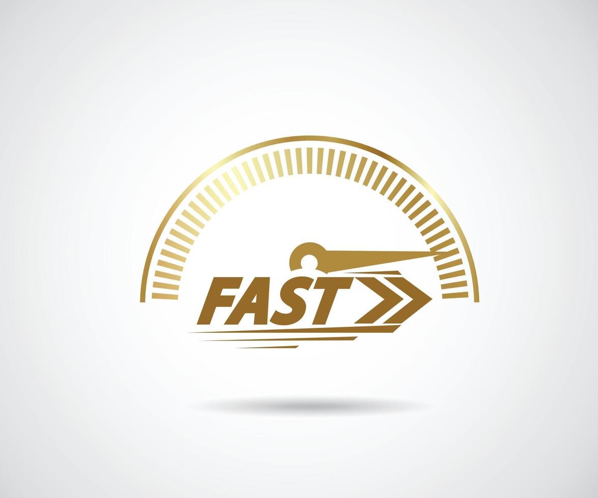 velocità. evento di corsa del logo. tachimetro vettore