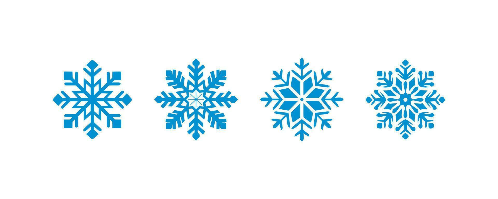 fiocco di neve icona impostare. vettore illustrazione design.