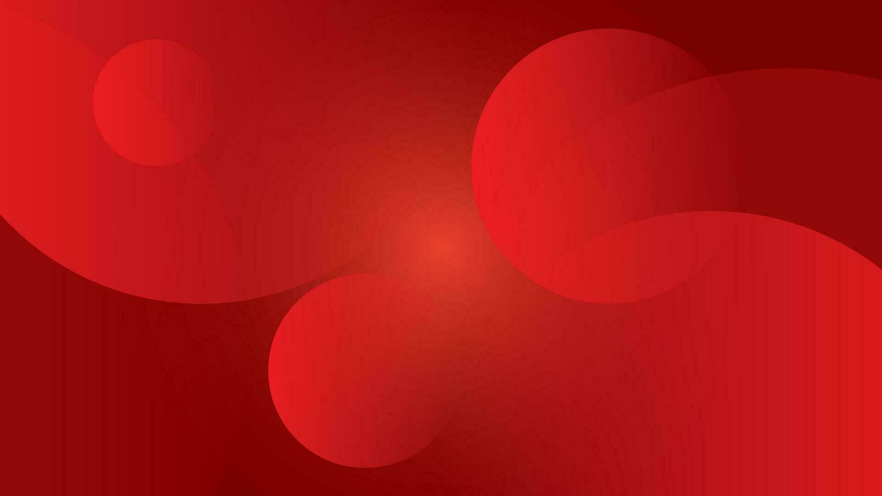 rosso sfondo con astratto onde. creativo sfondo cerchi. dinamico composizione e forma elementi. moderno design nel eps10 vettore illustrazione.