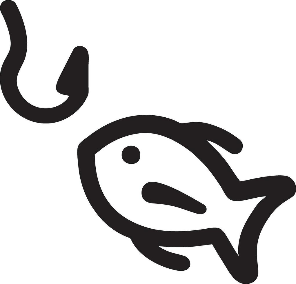 icona pesca logo design vettore