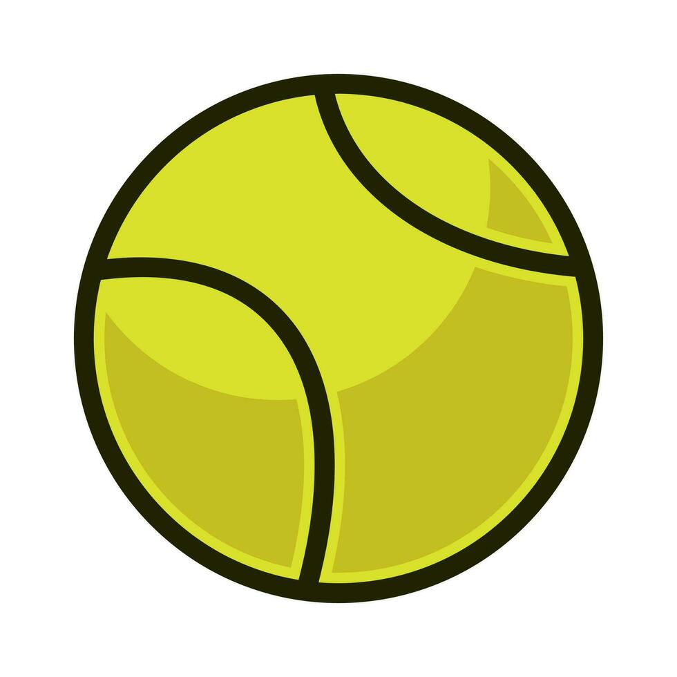 un' tennis icona è mostrato su un' bianca sfondo vettore