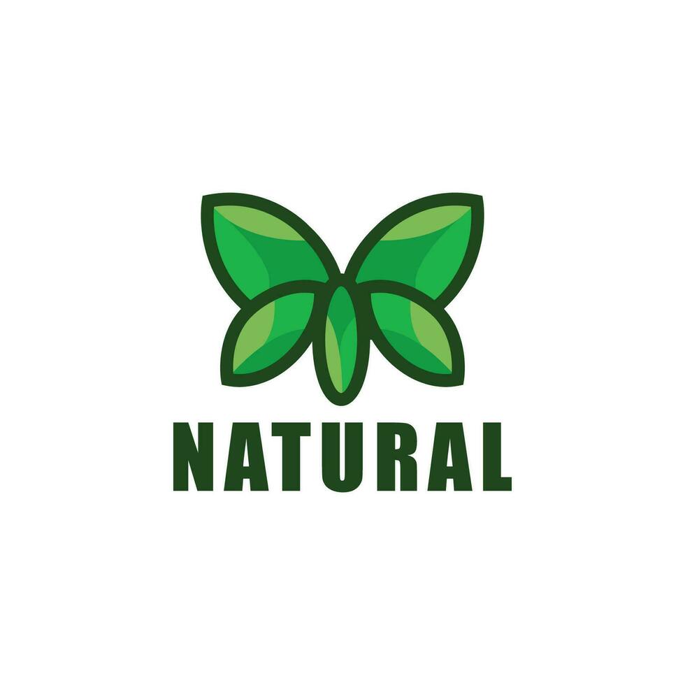 modello di vettore di progettazione del logo del prodotto naturale. icona foglia