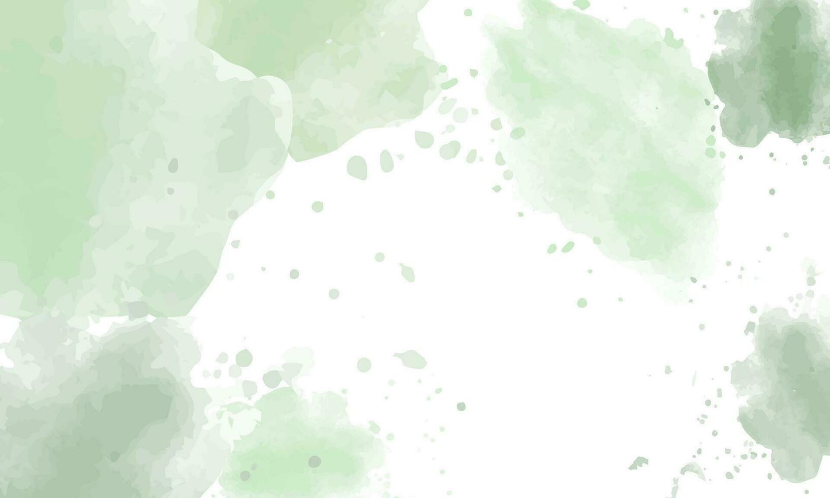 pastello verde acquerello vuoto sfondo vettore