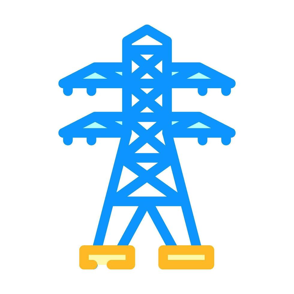 energia Linee elettrico colore icona vettore illustrazione