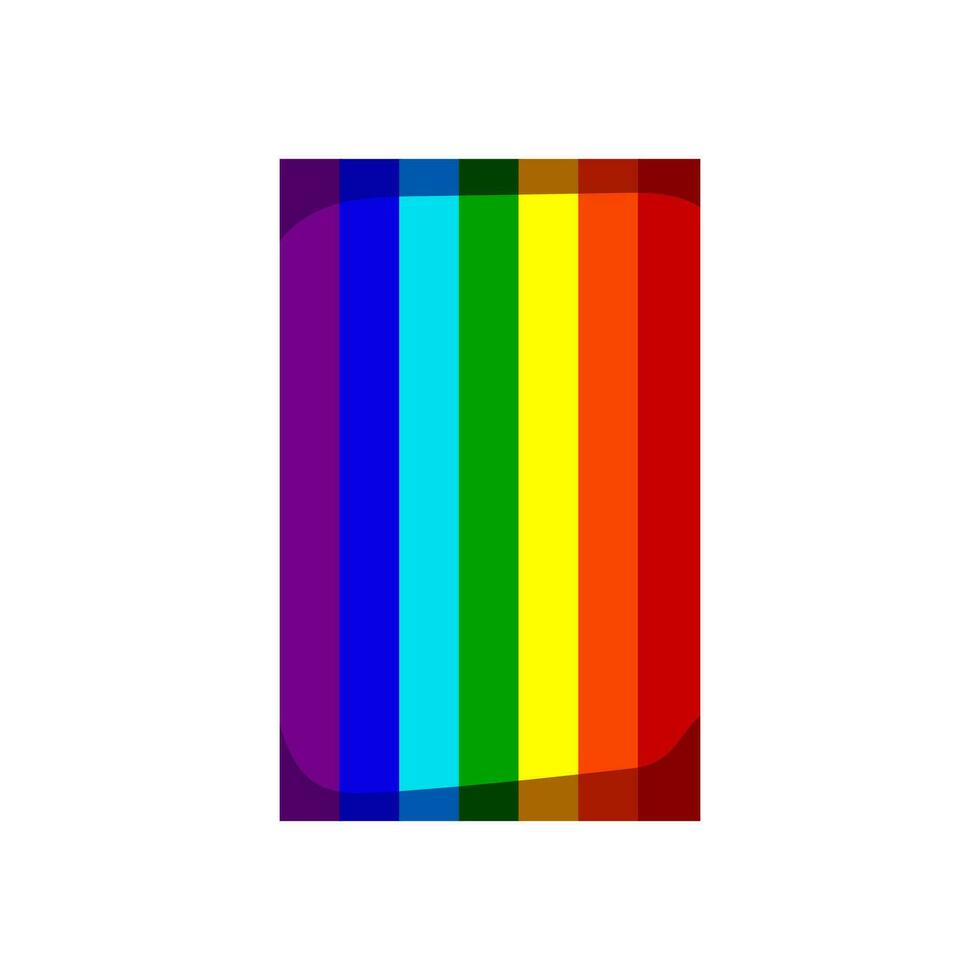 luminosa arcobaleno cartone animato vettore illustrazione