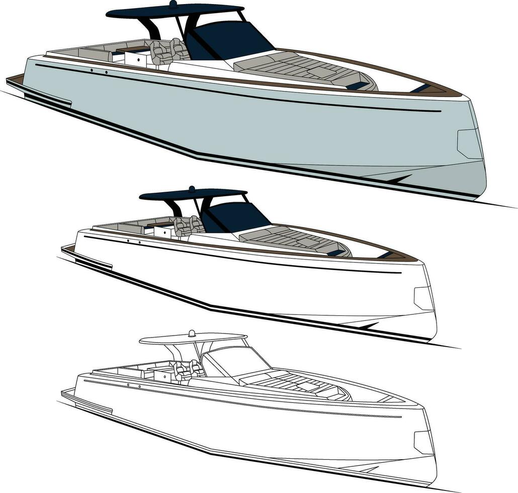 alta qualità yacht vettore arte, quale è stampabile su vario materiali.