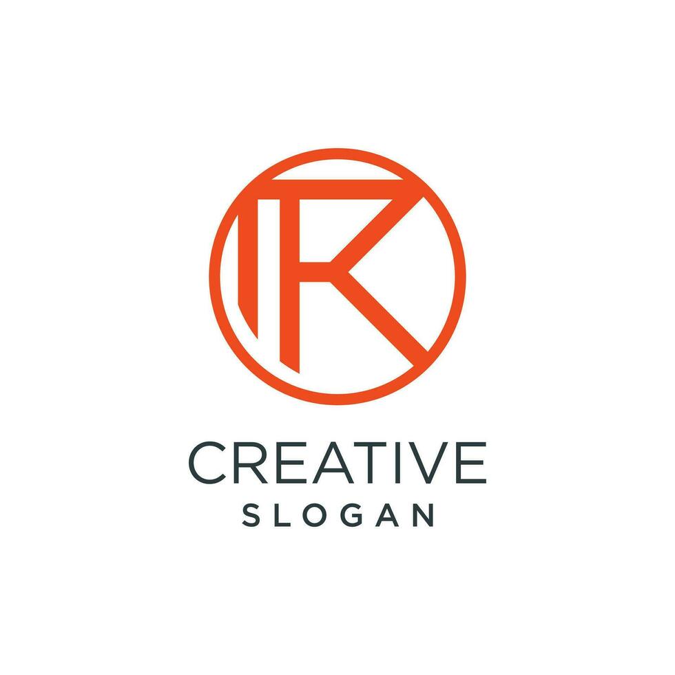 lettera r logo vettore con moderno concetto creativo e semplice idea