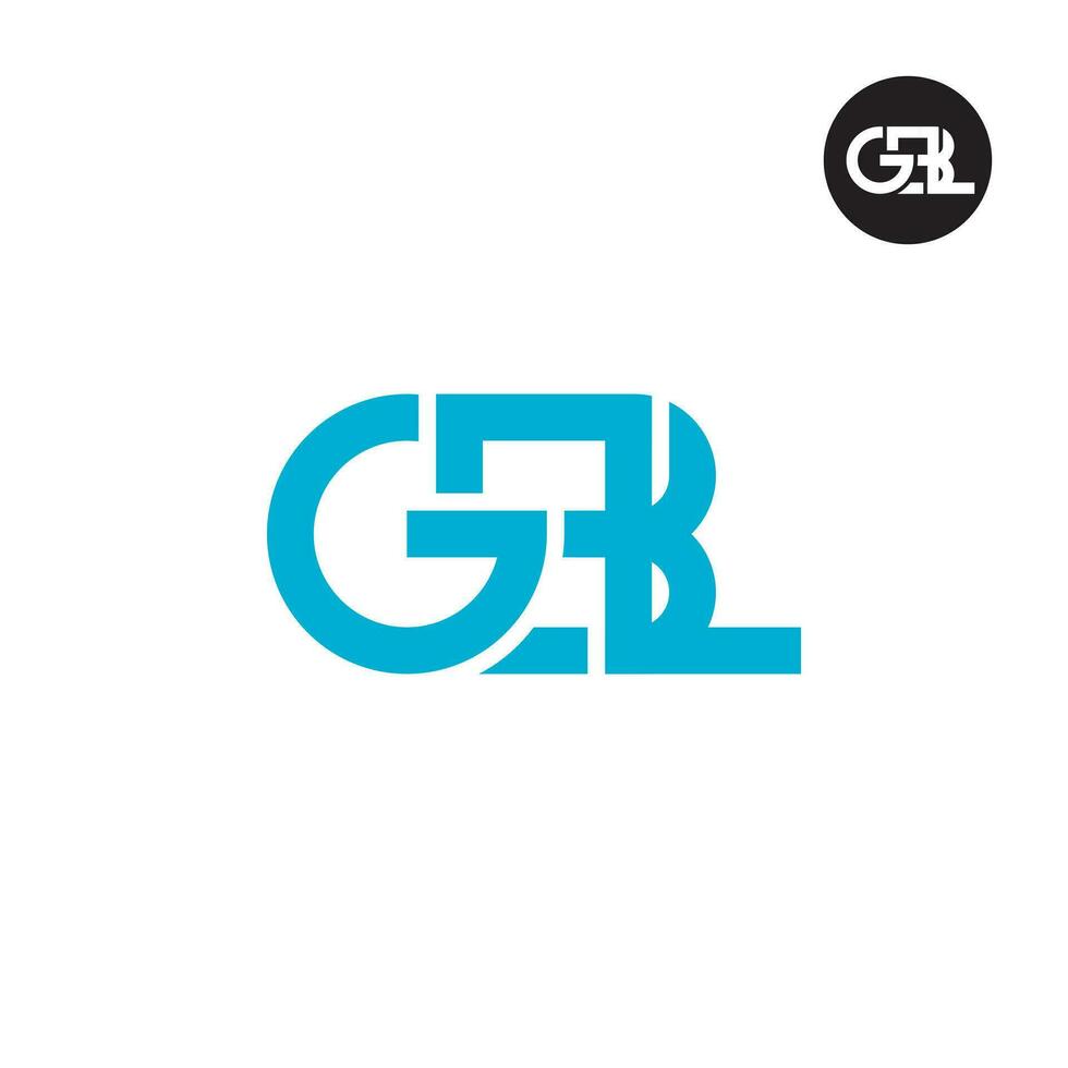 lettera gb monogramma logo design vettore