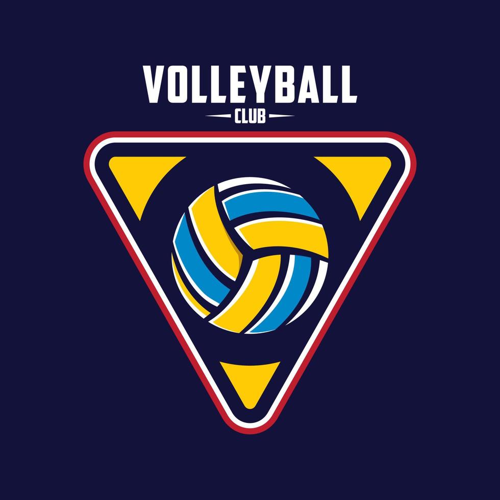 modello di logo di pallavolo vettore