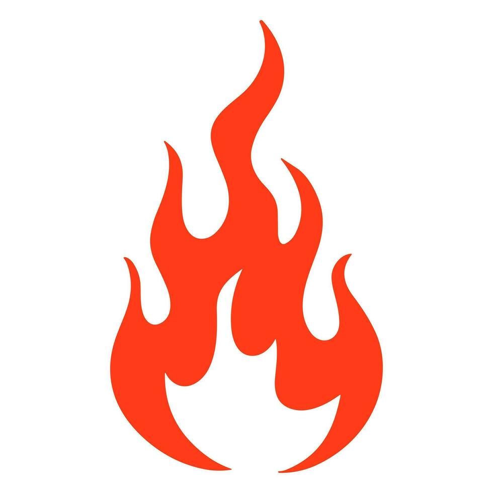 fuoco fiamma logo vettore illustrazione.