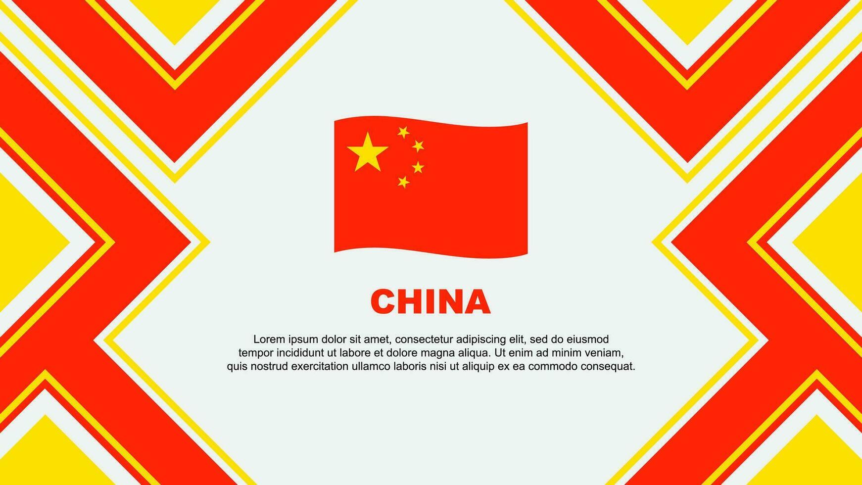 Cina bandiera astratto sfondo design modello. Cina indipendenza giorno bandiera sfondo vettore illustrazione. Cina vettore