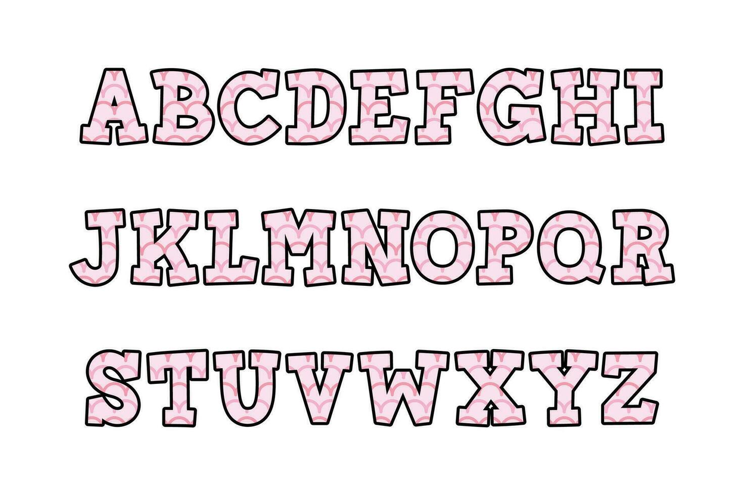 versatile collezione di Magia onda alfabeto lettere per vario usi vettore
