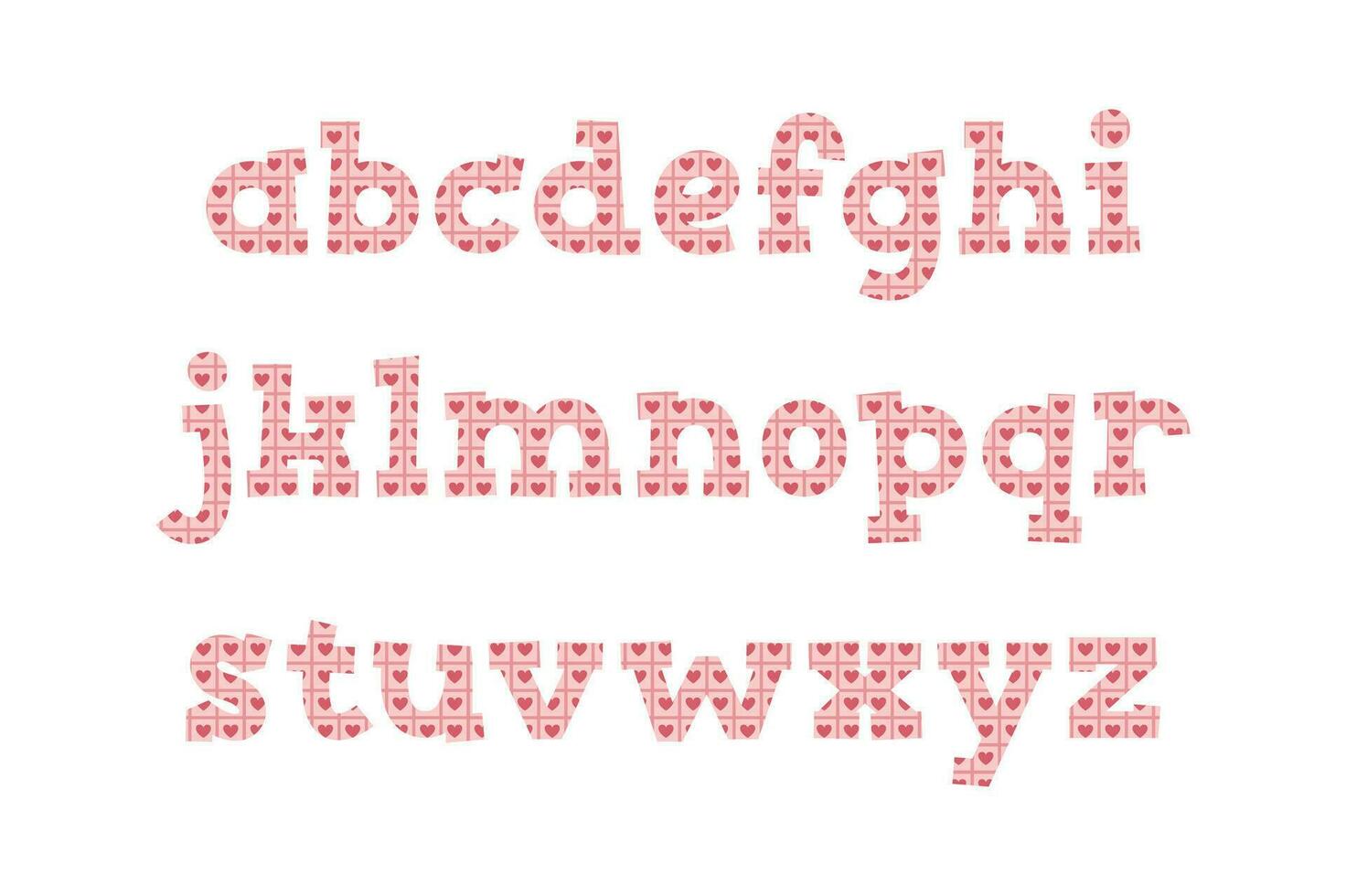 versatile collezione di bello alfabeto lettere per vario usi vettore