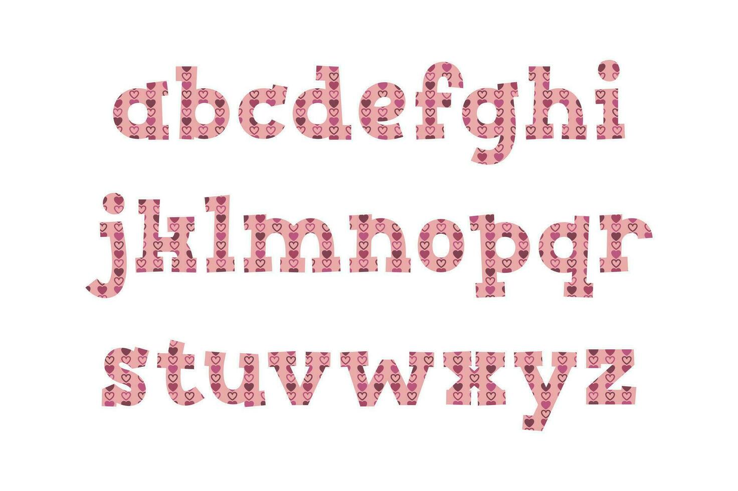 versatile collezione di romanza alfabeto lettere per vario usi vettore