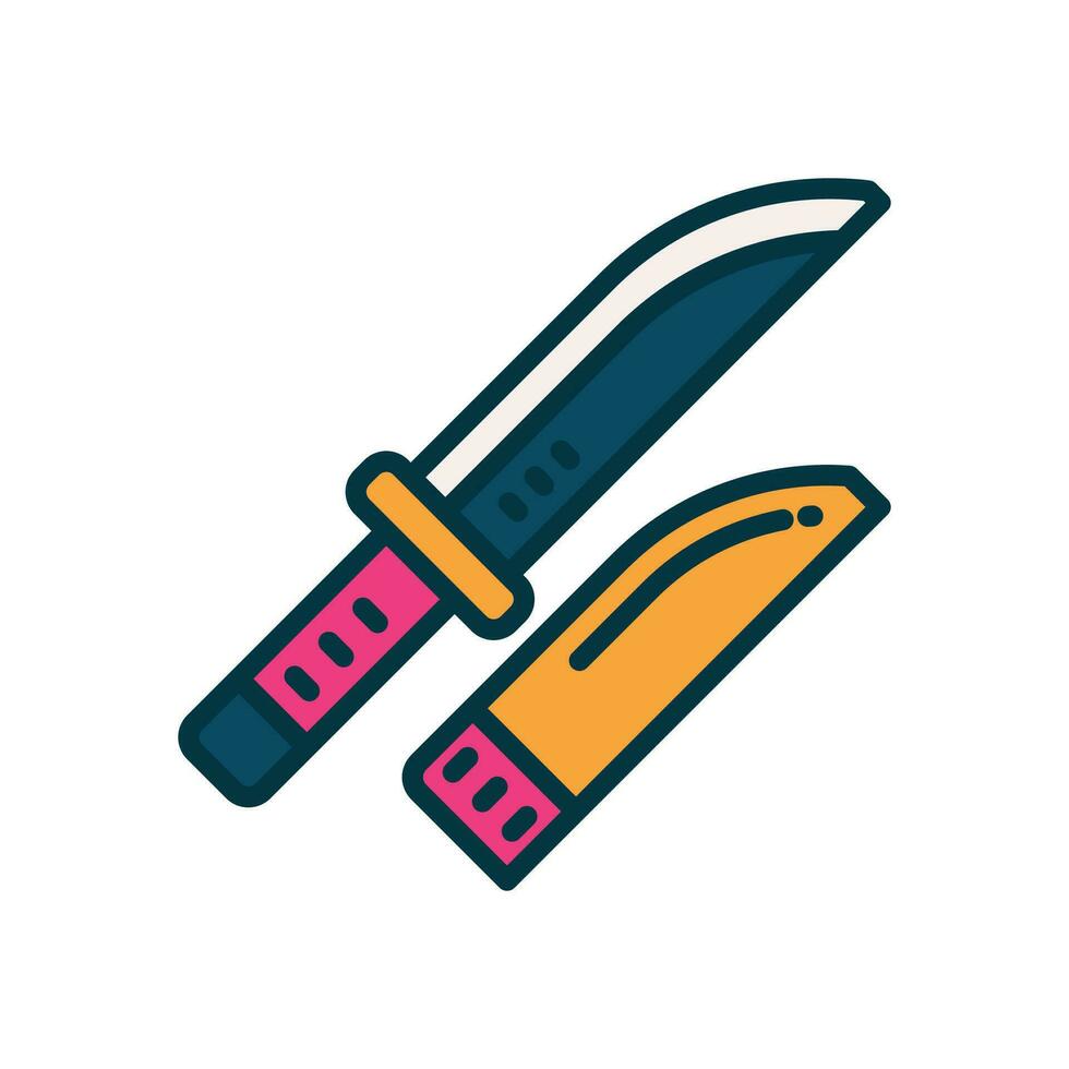 coltello icona. vettore pieno colore icona per il tuo sito web, mobile, presentazione, e logo design.