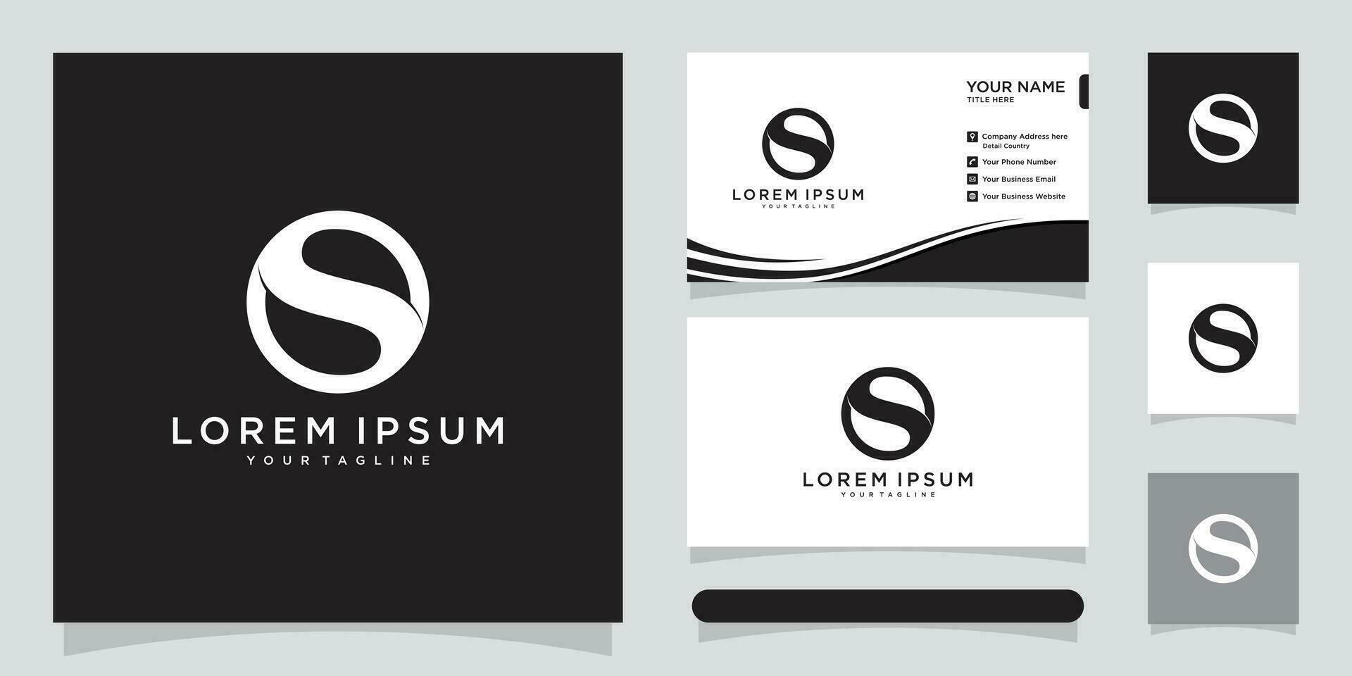 iniziale lettera o S os così minimalista arte monogramma forma logo e attività commerciale carta design modello vettore