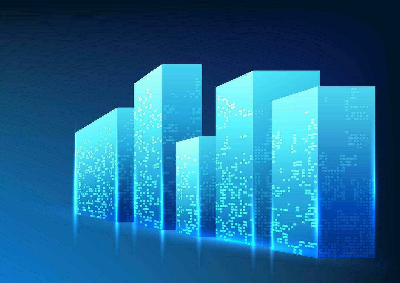 inteligente città tecnologia esso è un' città quello leve tecnologia e innovazione per aumentare servizio efficienza, gestione, accesso per tecnologia, e crescita di aziende entro il città. vettore