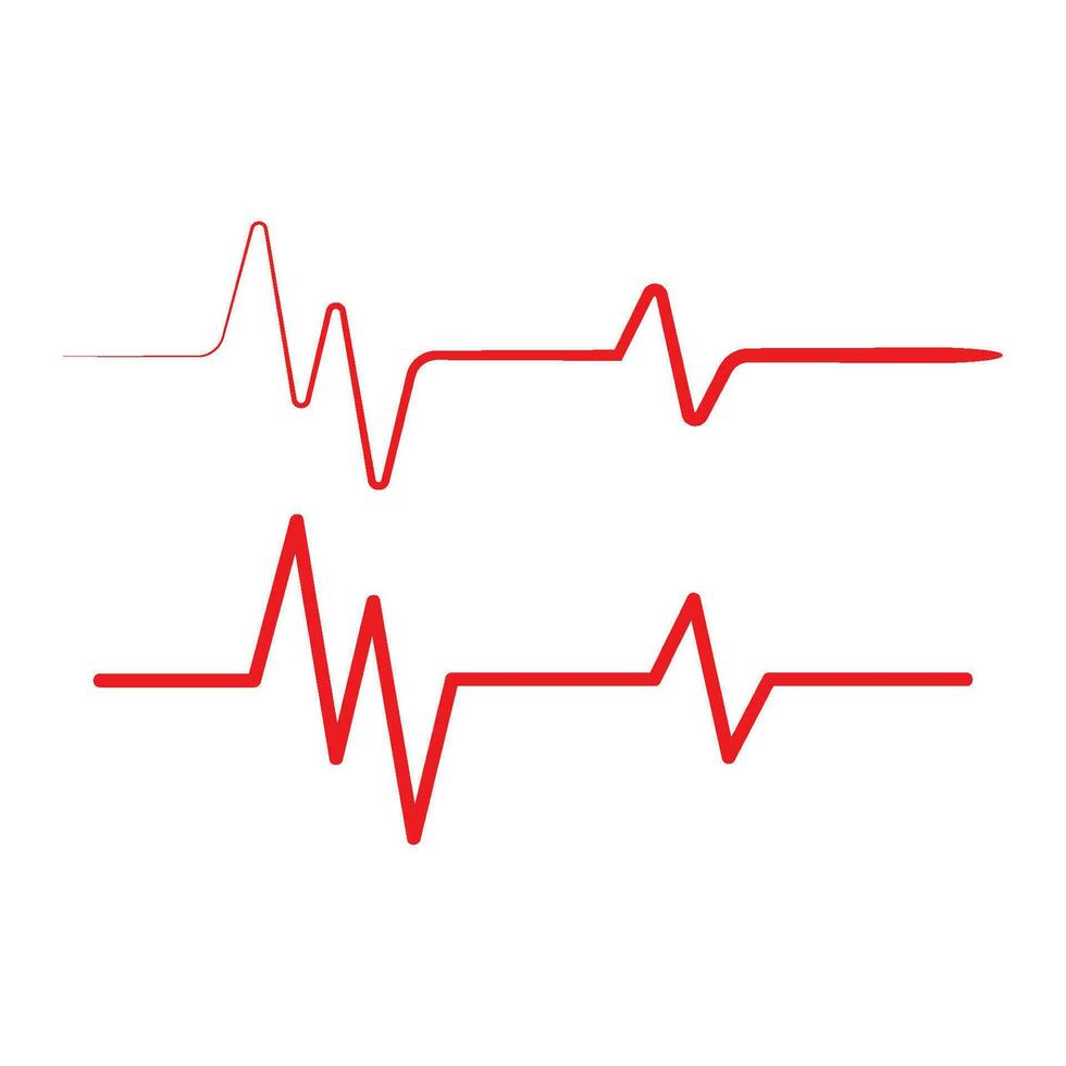 Salute medico battito cardiaco pulse vettore