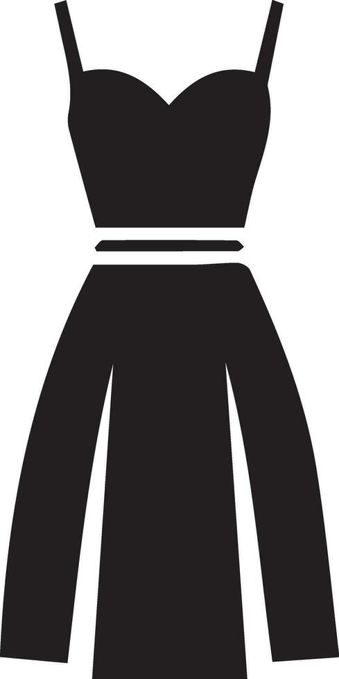 femmina vestito vettore arte illustrazione nero colore silhouette 35