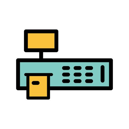 Icona di vettore della macchina di fatturazione
